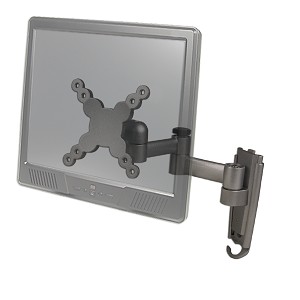 13"- 27" Articulating Double-Arm TV Wall Mount Bracket - Click Image to Close